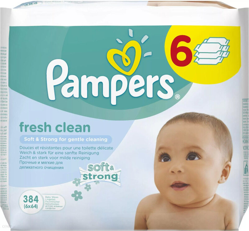 

Pampers 6-Piece 64 Sheets Fress Clean Wipes for Babies