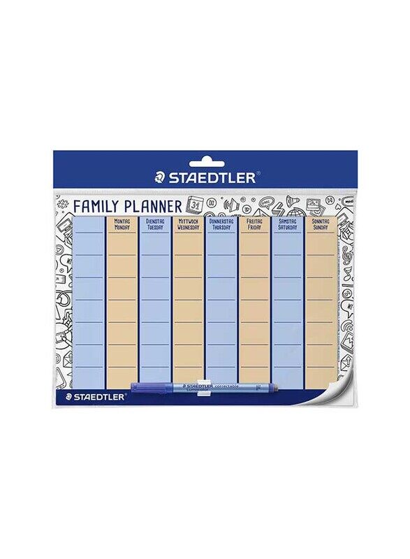 

Staedtler StaEDT Perfumeler Family Calendar Lumocolor Family Planner with Marker, 1 Piece, Multicolour
