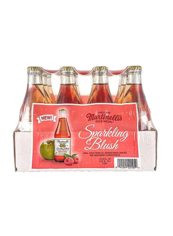 

Martinelli's Sparkling Blush Apple and Raspberry Drink, 12 x 355ml