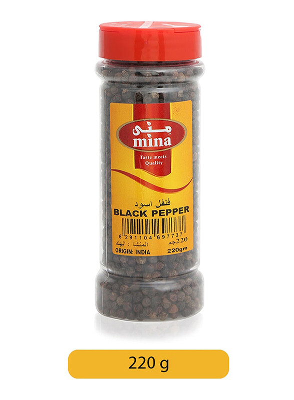 

Mina Whole Black Pepper, 220g