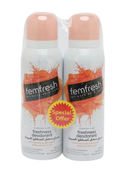 Femfresh Intimate Skin Care Freshness Deodorant, 2 x 125ml