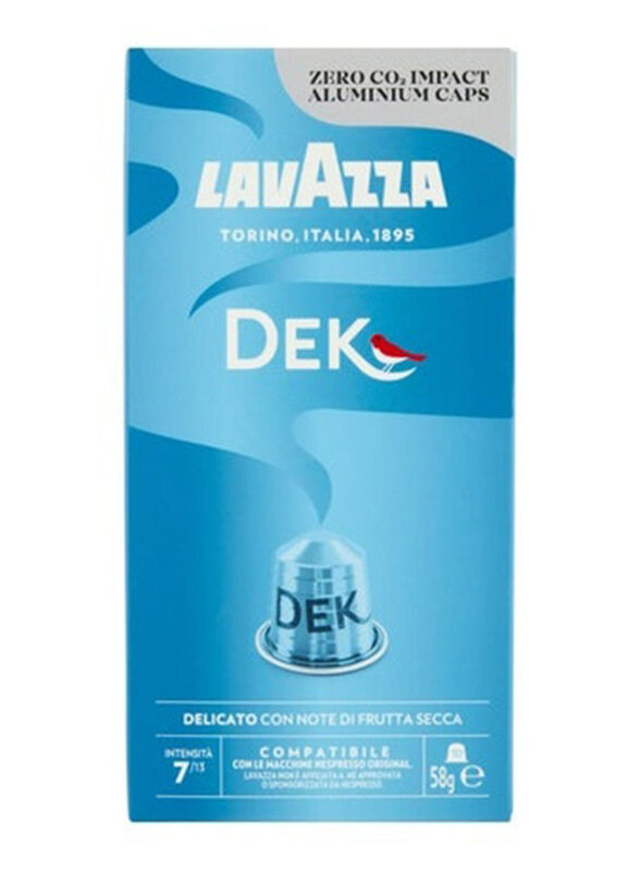 Lavazza Capsule Dek 10 Decaffeinated Capsules Coffee, 58g