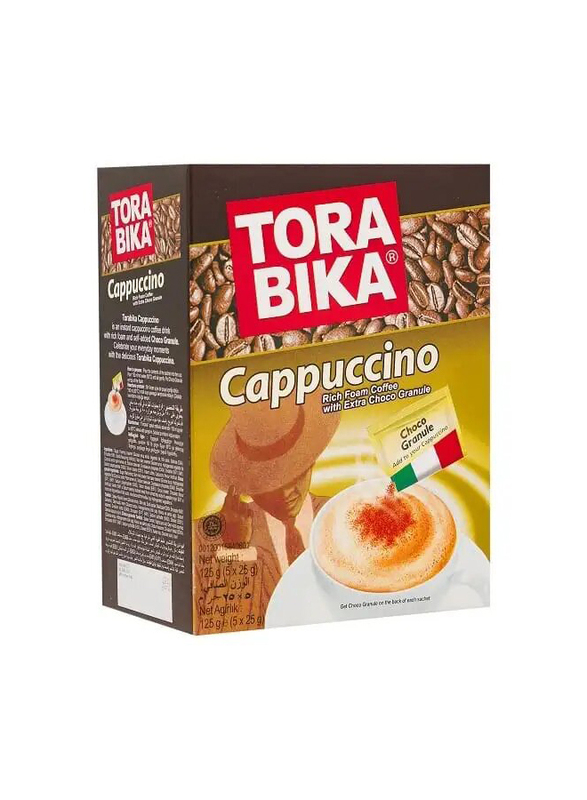 Tora Bika Cappuccino Coffee - 5 x 25g