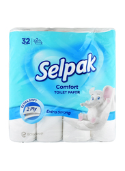 Selpak Comfort 2 Ply Toilet Paper, 32 Rolls