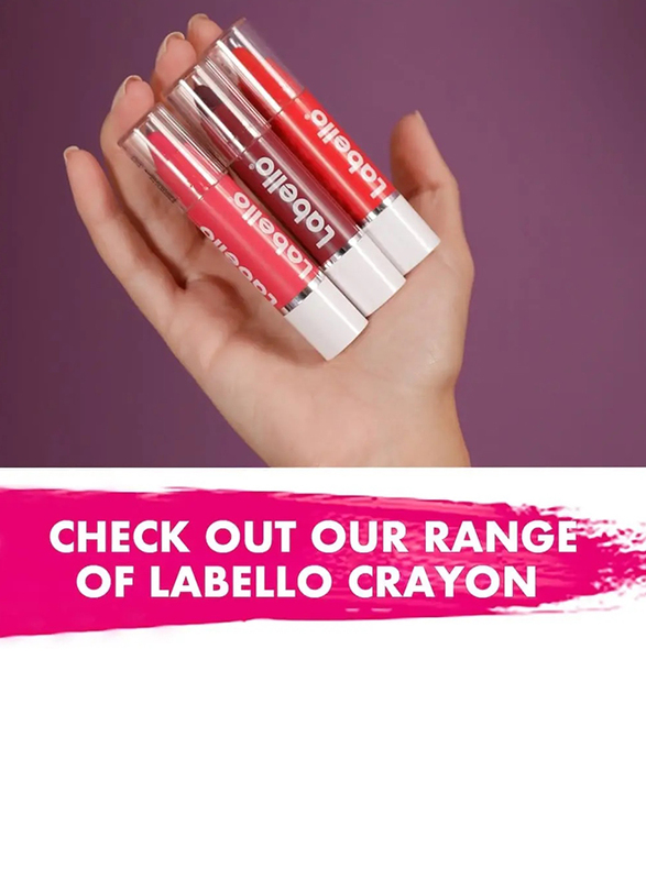 Labello Crayon Lip Balm, Hot Pink, 3g