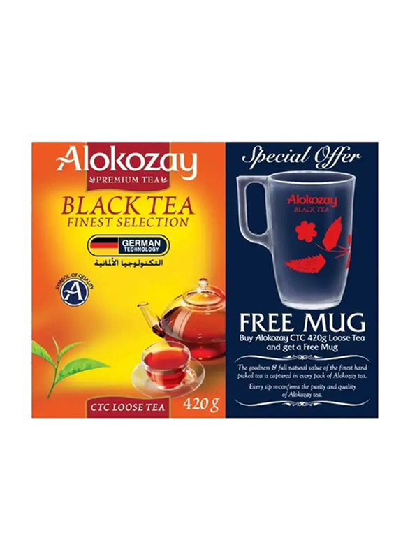 Alokozay Loose Tea, 420g + Mug, 2 Pieces