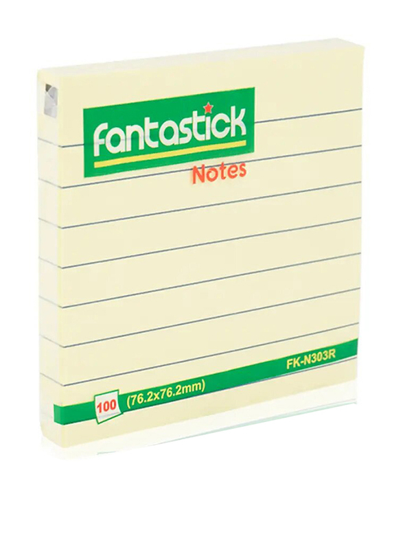 Fantastick Ruled Sticky Note - 76.2 x 76.2 mm