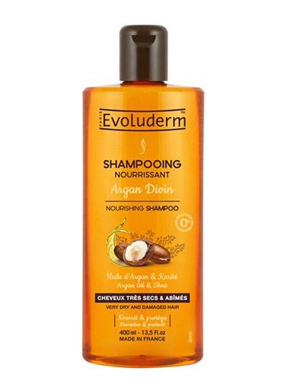 

Evoluderm Argan Divin Nourishing Shampoo for All Hair Types, 400ml