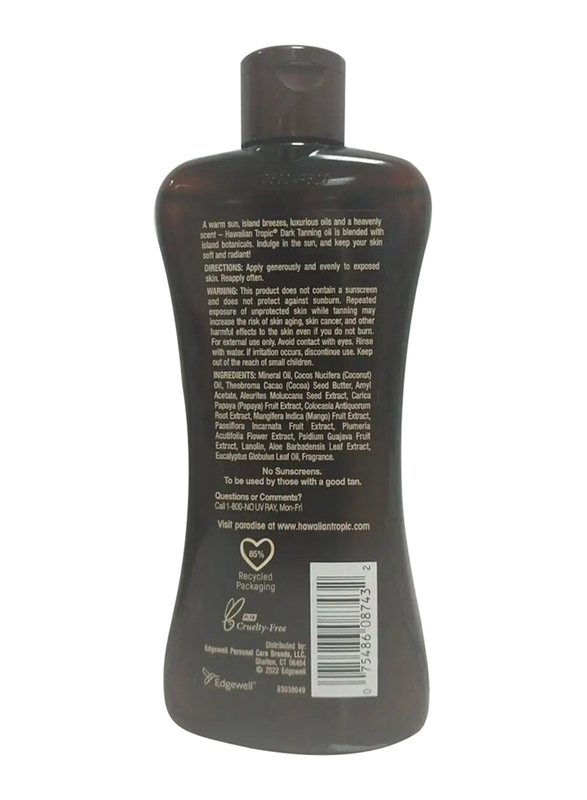 Hawaiian Tropic Oil Dark Tanning Coconut Oil, 236ml