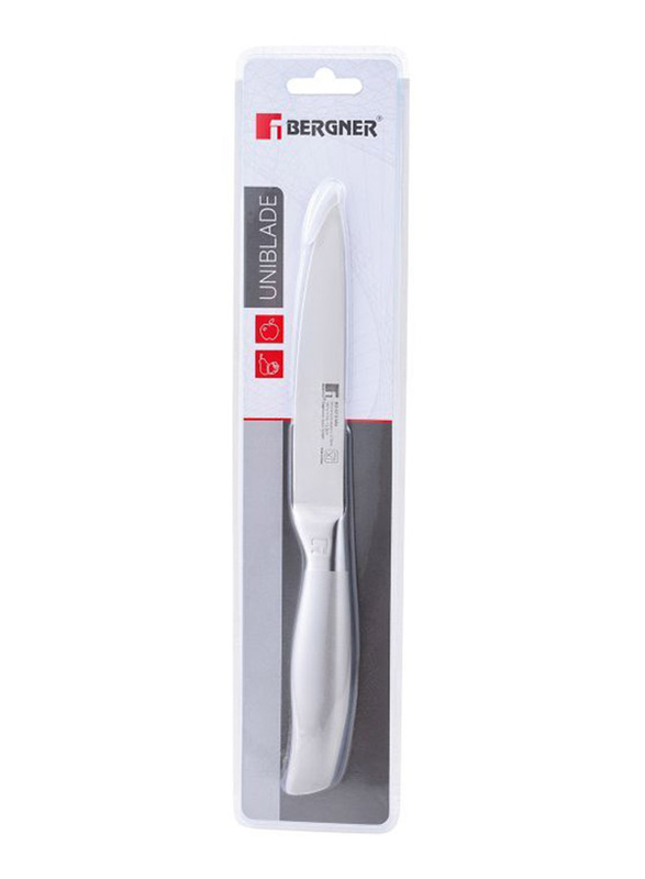 Bergner 12.5cm Stainless Steel Uniblade Utility Knife, Silver