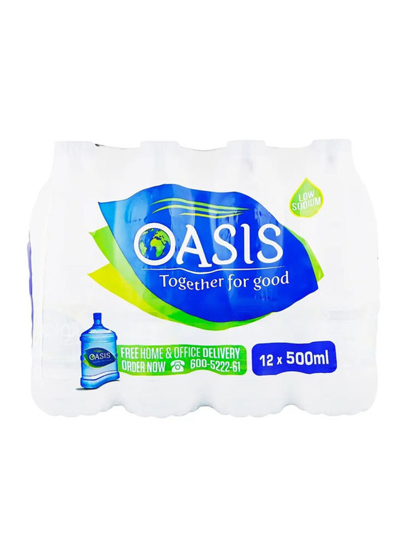 Oasis Bottled Drinking Water, 12 x 500ml