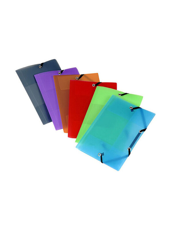 

Viquel Propyglass Pocket 3 Flap Folder, Assorted Colour