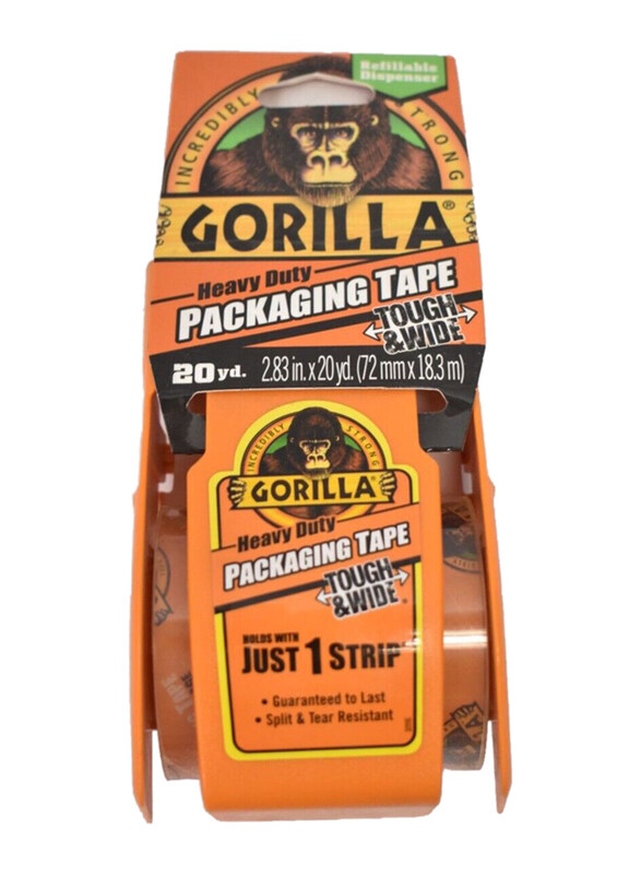 

Gorilla Shipping Tape, 602, 20 Yrd, Clear