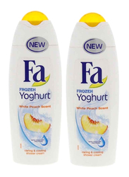 Fa Frozen Yoghurt Peach Shower Gel, 2x250ml