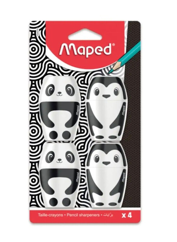 Maped 4-Piece Sharpener Set, Black/White