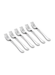 Kedge Sobar Dinner Fork, 6 Pieces, Silver