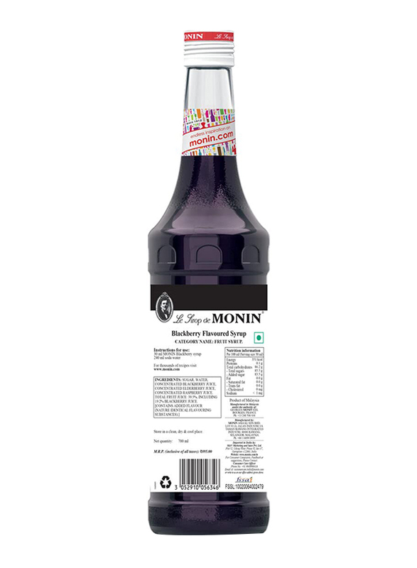Monin Blackberry Flavoured Syrup, 700 ml