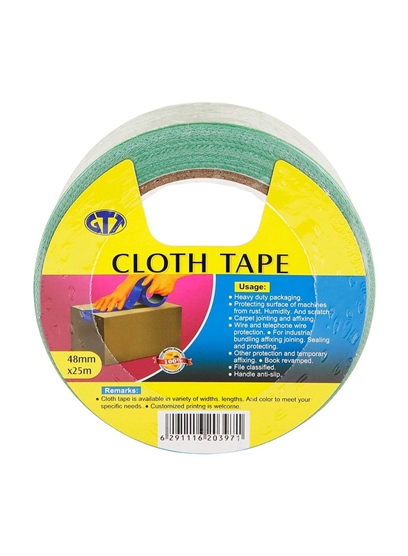 Gtt Cloth Tape, Green, 48mm x 25m