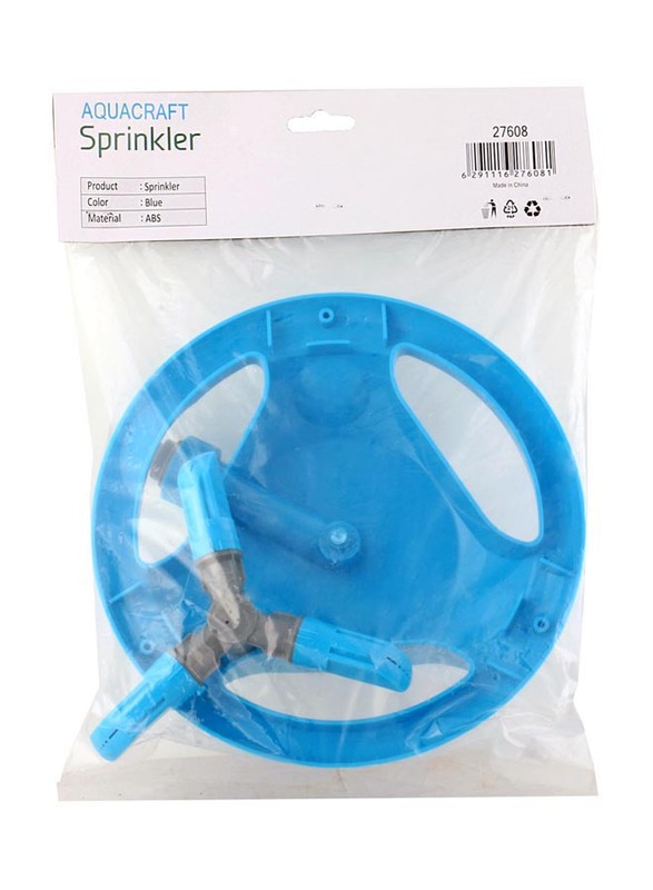 Aquacraft Water Sprinkler 8 Functions 360 Rotation, 27608, Grey/Blue