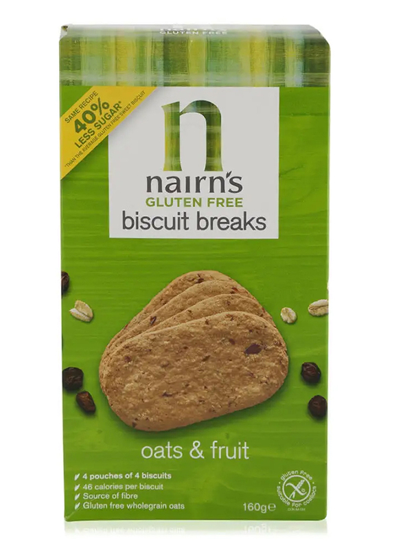 Nairn's Gluten Free Biscuit Breaks Oats & Fruits, 160g