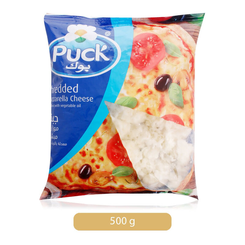 

Puck Shredded Mozzarella Cheese, 500 g