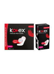 Kotex Natural Panty Liners Normal Size, 84 Pieces