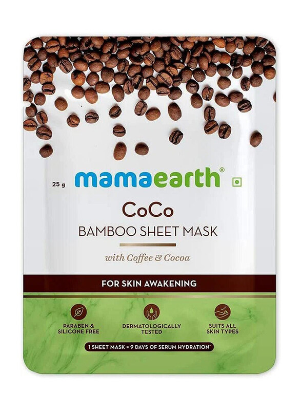 

Mamaearth Coco Bamboo Sheet Mask, 25gm