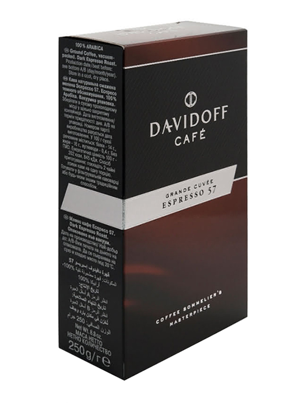 Davidoff Cafe Espresso 57 Ground Coffee, 250g