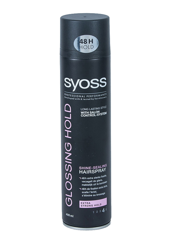 Syoss Glossing Hair Spray for All Hair Types, 400ml