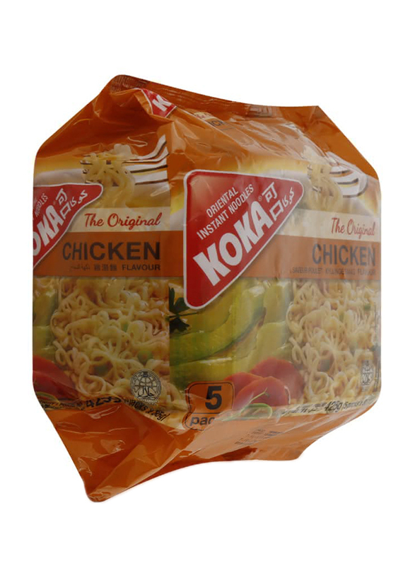 Koka Chicken Flavor Instant Noodles, 5 Pieces x 85g