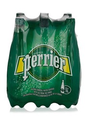 Perrier Natural Mineral Water - 6 x 1 Ltr