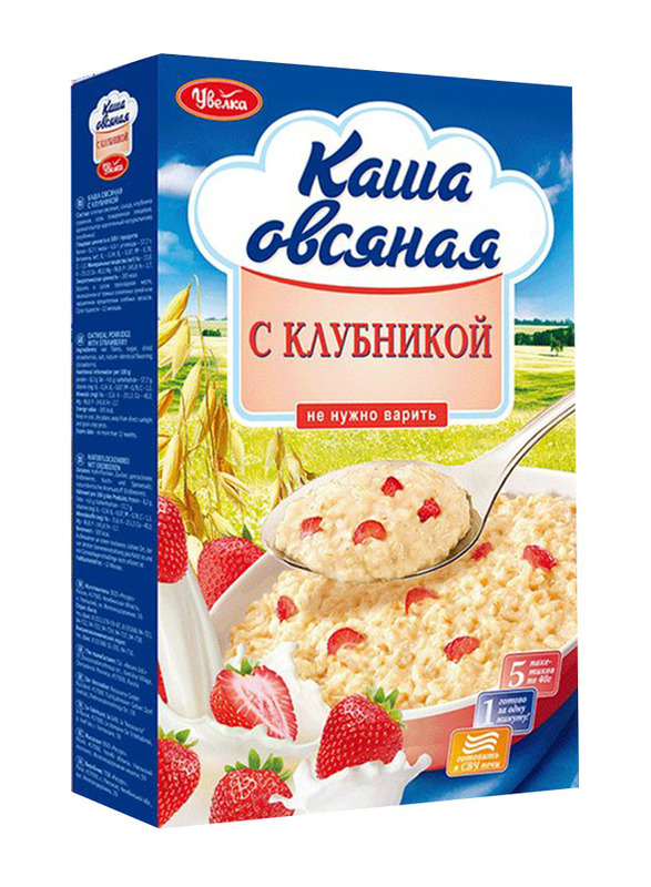 

Uvelka Oatmeal With Strawberry, 5 x 40g