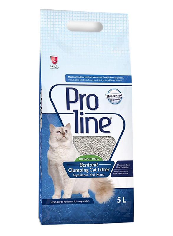 Lider 5L Proline Bentonite Natural Odorless Cat Litter