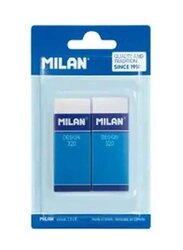 Milan Eraser Nata Design 320 with Carton Sleeve, 2 Pieces