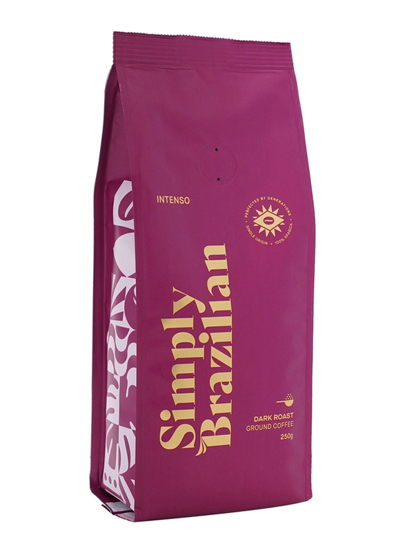 Simply Brazilian Dark Roast Intenso Ground Coffee, 250g