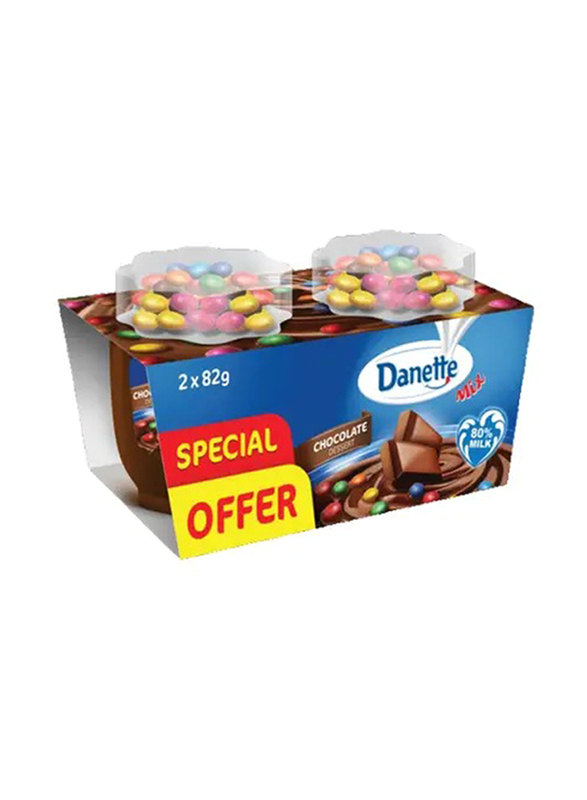 Danette Chocolate Dessert with Candy Beans, 2 x 81g