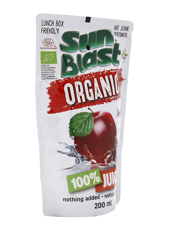 

Sun Blast Organic Apple Juice, 200ml