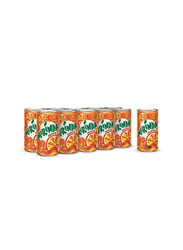 Mirinda Orange, Carbonated Soft Drink, Mini Cans - 10 x 155ml