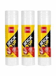 Deli Stick Up Glue Stick, 3 x 8gm, Multicolour