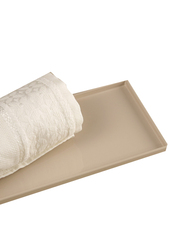 Flora Areia Coast Plastic Bathroom Tray, Sand