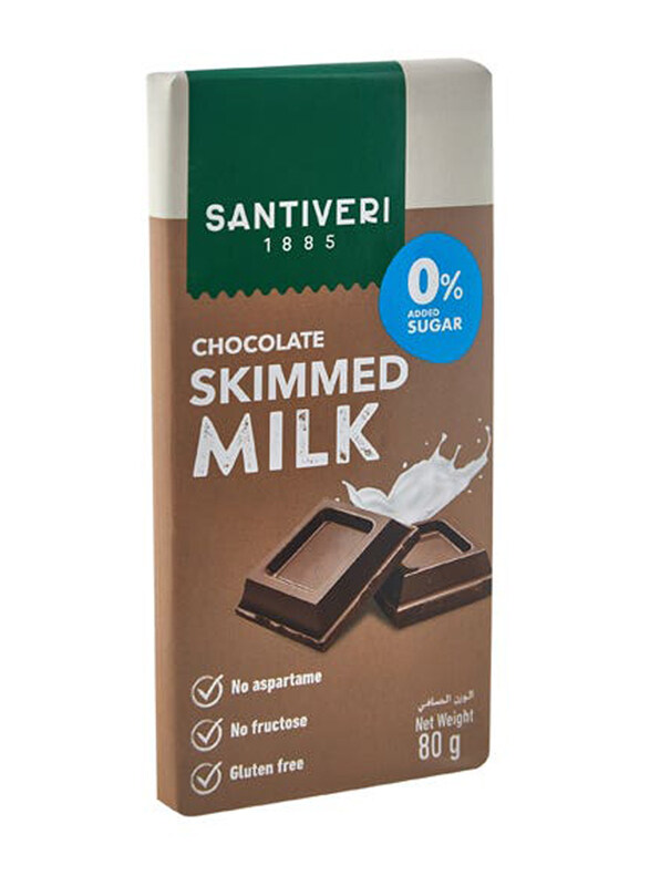 

Santiveri Sugar Free Milk Chocolate, 80g