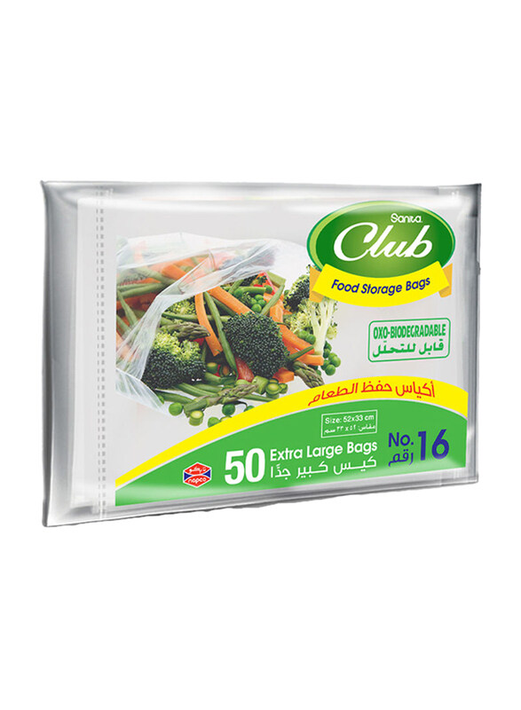 

Sanita Club Food Storage Bags Biodegradable Mo.16, 50 Bags
