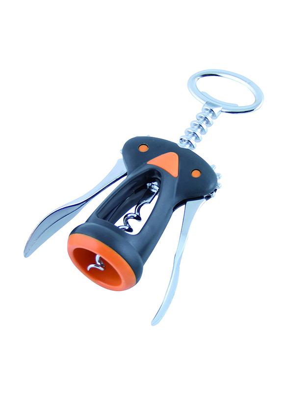 Fackelmann Soft Grip Corkscrew, Orange/Grey