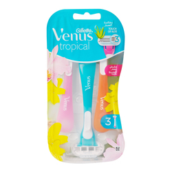 Gillette Venus Tropical 3 Blades Razor for Women, 3 Pieces