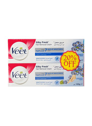 Veet Cream Sensitive Skin - 100ml, 2 Pack