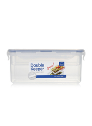 Lock & Lock Double Keeper with Tray, 1400ml, Clear