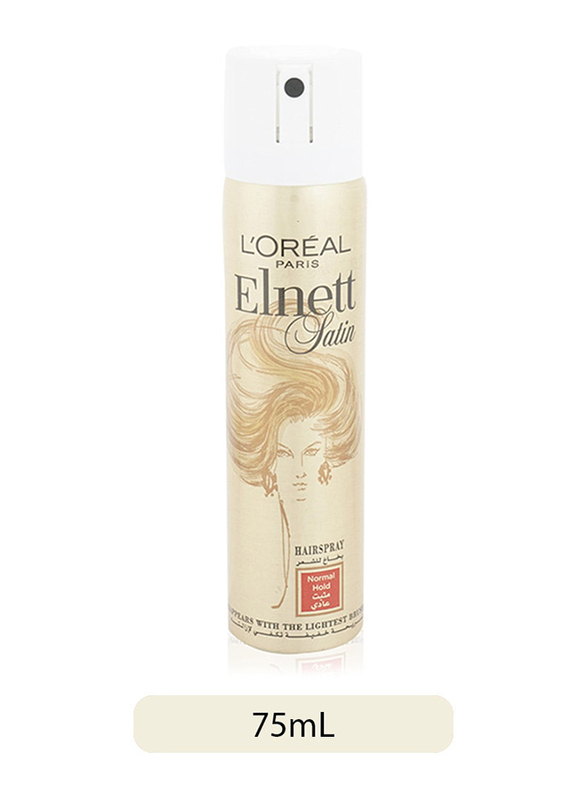 L'Oreal Paris Elnett Normal Hold Hair Spray for All Hair Types, 75ml