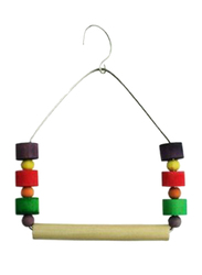 Ferplast Wooden Bird Swing with Beads, Multicolor