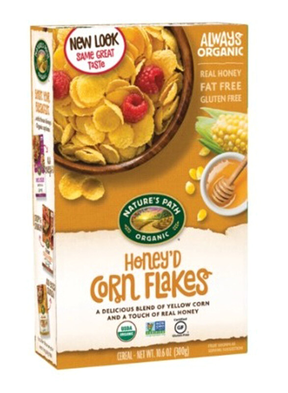

Nature's Path Natures Path Organic Honey'd Corn Flakes Cereal, 300g