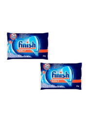 Finish Salt Dishwashing Detergent, 2 x 2 Kg